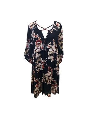 Jodifl Size L peasant baby doll dress. Floral empire balloon sleeve NWT